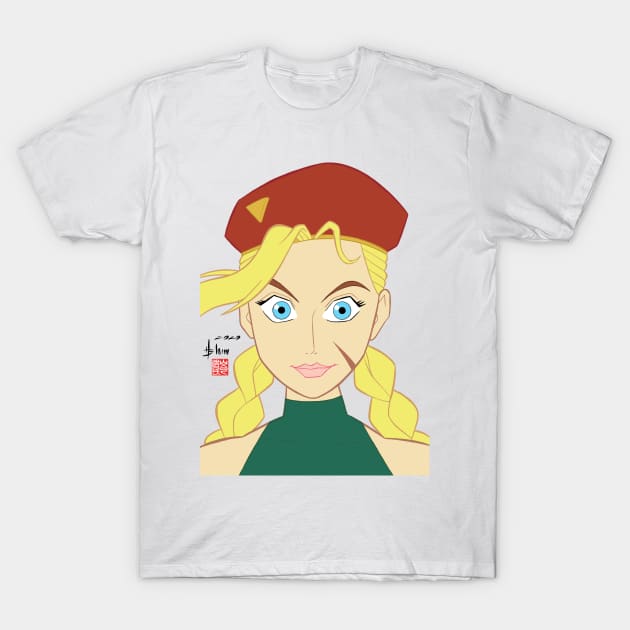 Cammy from Street Fighter T-Shirt by howardshum